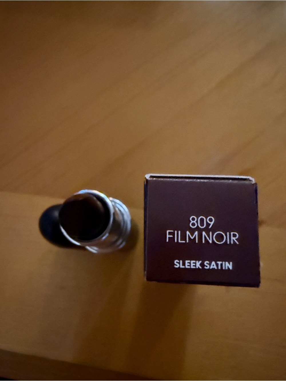 Sleek Satin 809 Film Noir Lipstick - Deep Brown NWT